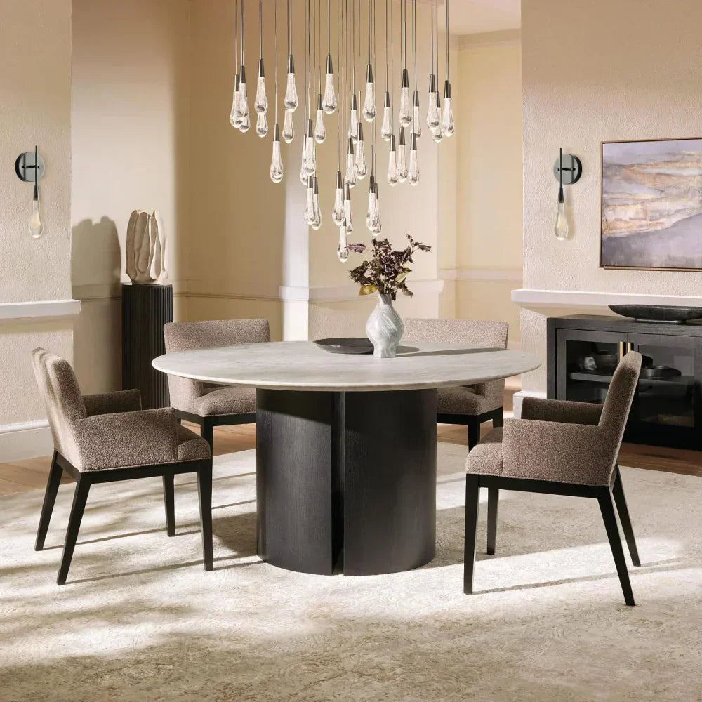 Solitaire Crystal Round Chandelier 17" 24" 36" 40'' 48'' 58"D - Zonesus