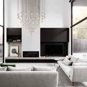 Solitaire Round Chandelier 58"D - Zonesus