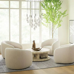 Solitaire Crystal Round Chandelier 17" 24" 36" 40'' 48'' 58"D - Zonesus