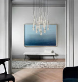 Solitaire Crystal Round Chandelier 17" 24" 36" 40'' 48'' 58"D - Zonesus