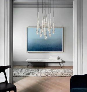 Solitaire Crystal Round Chandelier 17" 24" 36" 40'' 48'' 58"D - Zonesus