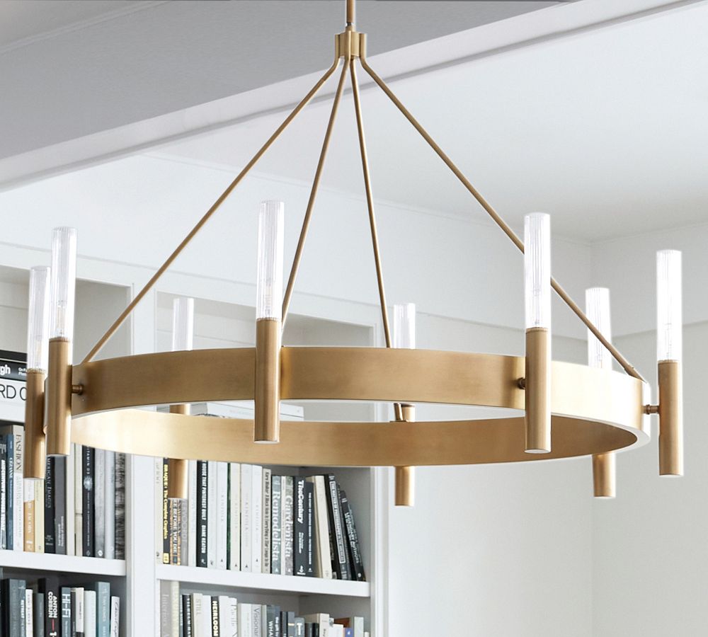 Somerset Metal Round Chandelier (44") - Zonesus