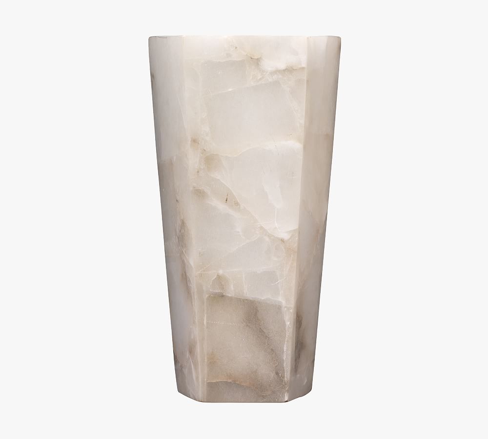 Tamer Alabaster Hexagon Sconce (14'') - Zonesus