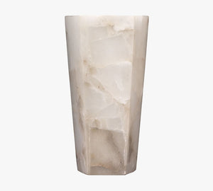 Tamer Alabaster Hexagon Sconce (14'') - Zonesus