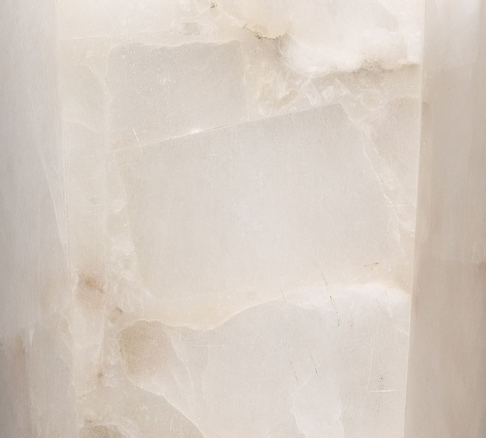 Tamer Alabaster Hexagon Sconce (14'') - Zonesus