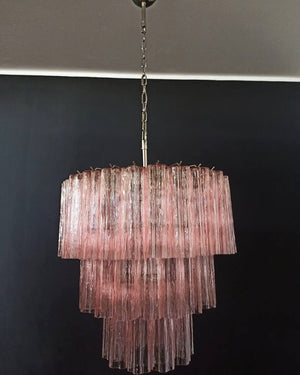 Murano Chandelier – 52 tubes – Pink - Zonesus