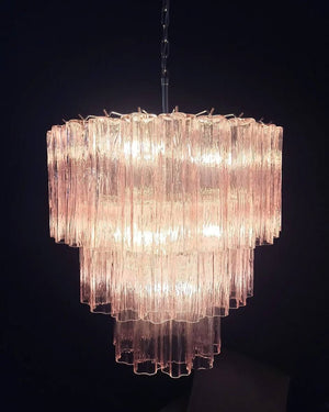 Murano Chandelier – 52 tubes – Pink - Zonesus