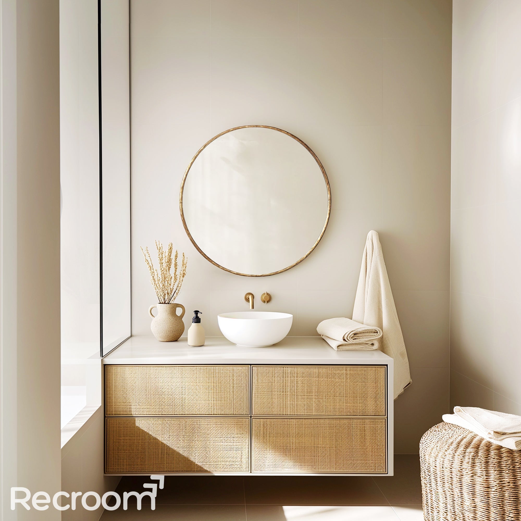 Thaddeo Round Mirror - Zonesus