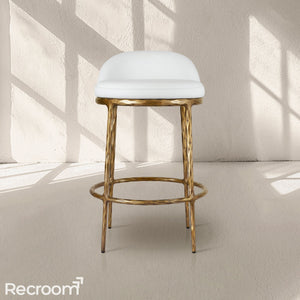 Thaddeo Leather Swivel Bar & Counter Stool - Zonesus