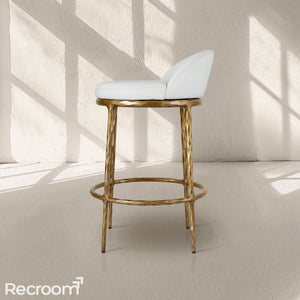 Thaddeo Leather Swivel Bar & Counter Stool - Zonesus