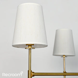Art Fabric Lamp Shade Rhodes Round Chandelier - Zonesus