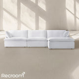 Kloud Modular Track Arm Right-Arm Sofa-Chaise Sectional - Zonesus