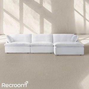 Kloud Modular Track Arm Right-Arm Sofa-Chaise Sectional - Zonesus