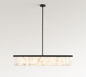 Windham Alabaster Linear Chandelier (49") - Zonesus