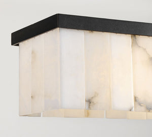 Windham Alabaster Linear Chandelier (49") - Zonesus