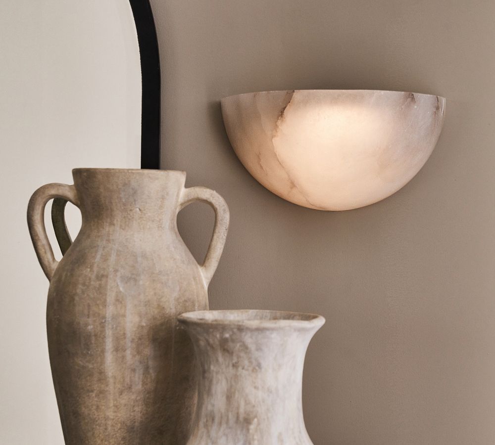 Windham Alabaster Sconce (13") - Zonesus