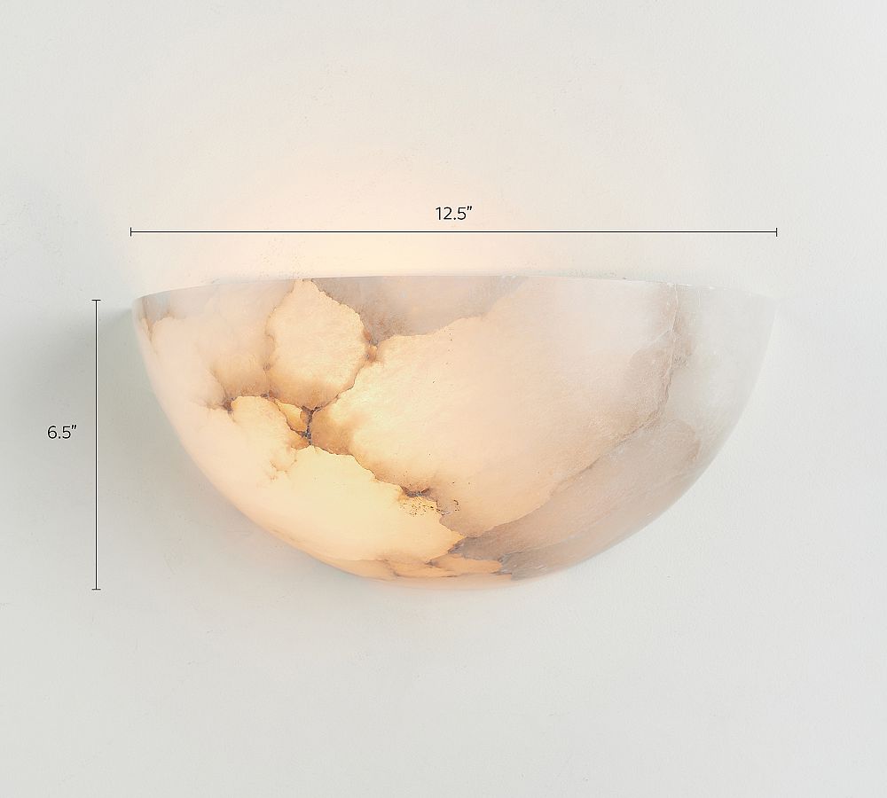 Windham Alabaster Sconce (13") - Zonesus