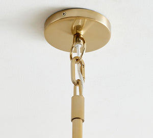 Windham Alabaster Tile Round Chandelier (30"-42") - Zonesus