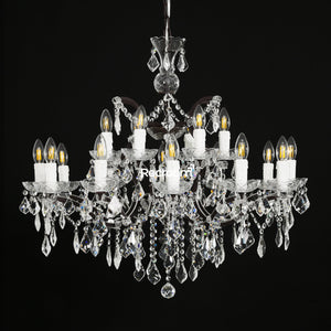 Rococonut Crystal Outdoor Chandelier 33” - Zonesus